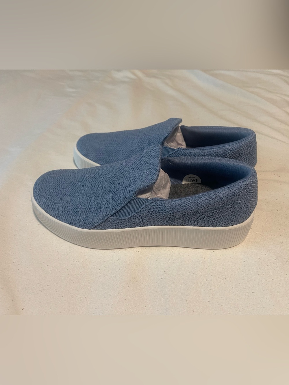 Allbirds Women’s Slip-On Mules in Dusty Blue with White Sole